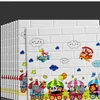 Водонепроницаемый мультфильм пены стены наклейки детей столкновения доказательство недвижимости без клейкого фона настенные стены стены наклейки удобны и практичны