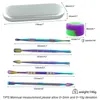 喫煙アクセサリーカラフルなダブツールキットワックスアトマイザーピックツール用タバコドライハーブ気化器ペンの水の喫煙BongメタルボックスWIT ZL0465