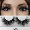 Groothandel 100% Real Mink Wimpers Dikke Wimpers Fluffy Piekerige Messy Lash 25mm Wimper Extension Make Up Gereedschap