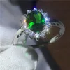 Royal Jewelry Princess 100 Ring aus echtem 925er-Sterlingsilber, blauer 5A-Zirkon-Cz-Verlobungsring, Ehering für Damen, Bridal56511767424826