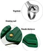 Green Mini Folding Pocket Knife Leaf Shape Styling Keychain Knife Outdoor Camp Fruit Knifing Camping Vandring Överlevnadsverktyg DHS19