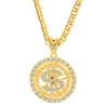 Элемент символа денег Вращающийся графический дизайн Металлическое ожерелье Купите 1 Получите 1 с подвеской Высококачественный модный подарок на годовщину P3399938