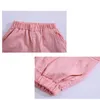 New Fashion Girls Kids Sports Cargo Pants Girls High Waist Pink Sweat Pants Spring Fall Casual Trousers Outerwear For Children 210303