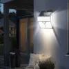 436 LED 태양열 램프 PIR 모션 센서 벽 라이트 실외 방수 마당 보안 램프 정원 장식을위한 리드 라이트