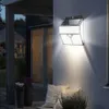 436 LED Sollampa PIR Motion Sensor Vägglampa Utomhus Vattentät Yard Säkerhetslampor Ledljus för trädgårdsdekoration