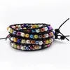 Pearl Beaded Strands Leather Wrap Bracelet Multicolor Freshwater Pearls Handmade Jewelry Bracelet Pearl Accessories 3 Pieces3806541