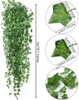 Newartificial Ivy Yeşil Yaprak Yaprak Çelenk Bitkiler Asma Yaprakları DIY Ev Düğün Parti için Rattan Dize Duvar Bahçe Ev Dekorasyonu EWD7795