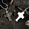 Pendanthalsband Kristus Jesus Crucifix Halsband Rostfritt stål Thorns Crown för män Kvinnor Religiösa smycken6951330