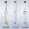 21,2 pouces BIG BONG NOWHAHS 14MM Joint femelle avec bol en verre Bongs Bongs Baril de tambour Huile DAB Plateaux Recyclage Verre épais Double tuyaux d'eau de percolateur à bascule