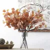 DIY flores Summer Autumn Handmade Artificial Plastic Plants Eucalyptus Tree Branches Home Wedding Hotel Party Leaves Grass A1740 Y0728