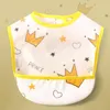 Аксессуары для волос Baby Boys Bibs Милый мультфильм шаблон малыша EVA Водонепроницаемая слюна полотенце хлопчатобумажная подходящая 0-3 года старые младенческие отряды