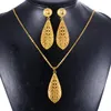 Ohrringe Halskette Dubai Indien Gold Frauen Hochzeit Mädchen Anhänger Schmuck Sets Nigerian Afrikanischen Äthiopien Party DIY Charms Geschenk Ws37