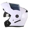 Motorradhelme 2021 Dual Visor -Objektiv Flip up Motocross Racing Casco Moto Modular Carbon Helm Helm Safer Motorrad195g