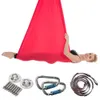 Senaste 4m elastiska luften Yoga Hammock Swing Anti-Gravity Flying Yoga Inversion Bälten för Pilates Training Body Shaping Full Set H1026