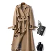 Women039S Trench Coats Women039S N013 CrossBorder Net Red 2022 Midlength Windbreaker British Style Overtekne Coat JAC2886517