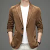 Herrdr￤kter m￤n blazrar khaki h￶ga varum￤rke avslappnad designer mode smal lyx fit natt blazer svitjacka elegant herr