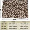 Coperte Modello Leopardo Cubre Camara Coperta da tiro verde Stampa 3D su richiesta Sherpa Super confortevole per divano Trapunta sottile