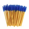 Blue Makeup Brushes Disposable eyelash brush color eyelashes roll Can be assembled Tube assembly ash Eyebrow comb Grafting tool 50pcs a bag 350pcs per lot =7bags