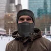 Bonés de ciclismo máscaras à prova de vento Balaclava Ski chapelaria para homens ao ar livre cobertura facial completa reflexiva lã inverno mais quente moda