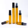 2ml 5ml 10ml Cam Parfümler Sprey Şişe Taşınabilir Boş Boş Parfüm Şişeleri Atomizer Spreys ile Kozmetik Kaplar BH5459330438