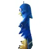 Costume della mascotte dell'uccello blu di Halloween Vestito da vestito da personaggio dei cartoni animati di alta qualità Vestito da esterno per feste di compleanno di carnevale di Natale