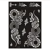 15 stks Tijdelijke Tattoo Stencil Sticker 15 Designs Body Art Mannen Dames Indiase Henna Patroon Schoonheid Waterdichte Fake Arm Hand Herbruikbare Tatto Supply