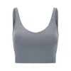 lu-2054 Gym Clothes Women's Tank Tops U Back Camis Yoga Sports Underwear Shockproof Running Fitness High Strength Bra Padded Vest Hot Sale