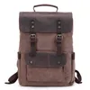 Borse da esterno multifunzione uomo impermeabile per uomo subacquea vintage in pelle vintage in cuoio computer zaini neutro moda scuola borsa da viaggio portatile