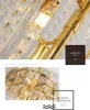 Современные роскошные светодиодные хрустальные люстры Золотые виллы спираль лестницы подвесные светильники для гостиничного лобби ресторан выставочный зал продажа центральные лампы