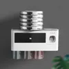 Magnetische Adsorptie Tandenborstelhouder Automatische Tandpasta Squeezer Thuis Opslag Planken Wandmontage Badkamer Accessoires Sets 210904