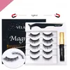 Other Health & Beauty Items Five pairs of mixed magnetic single liquid eyeliner false eyelash set