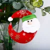 Merry Christmas Santa Claus Ornament Moon Bell Five-pointed star Xmas Tree Hanging Pendants New Year Home Party Holiday Decoration HH21-538