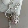 Белый рис Keshi Pearl Pearl CZ Pave Серебряный Цвет Цепи Свитер Цепи Ожерелье CZ Pave Teardrop Charm Clank