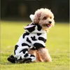귀여운 애완 동물 강아지 의상 따뜻한 flannel 후드 복장을위한 개 겨울 옷 강아지 재킷 치와와 옷 작은 21S21에 대 한
