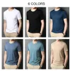 Coodrony marca de alta qualidade verão cool top tees clássico cor pura moda casual o-pescoço manga curta algodão camiseta homens c5196s 210716