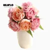 Decorative Flowers & Wreaths Wedding Bouquet Artificial Silk Flower Peony Fake Table Decoration Accessories Arrangement Home Garden Party De