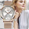 2021 LIGE Top Brand Fashion Watches Stainless Steel Band Quartz Female Wrist Watch Ladies Gifts Clock Relogio Feminino