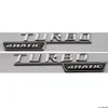 Chrome TURBO 4MATIC numéro lettres coffre Badge emblème autocollant pour MercedesBenz AMG5818166