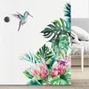 Väggklistermärken DIY Beach Tropical Palm Leaves Modern Art Decal Mural Klistermärke Vattentät heminredning