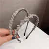 Fascia per capelli con strass da donna in stile barocco INS Fashion Wedding Party Bride Hairband Night Club Party Hair Band