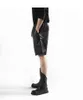 Brand men's summer new fashion hip hop casual pants men's slim elastic waist bright face leather large shorts H1210