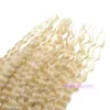 VMAE 11A Nano Anneau Humain Non Transformé Vierge Remy Extensions de Cheveux En Gros Micro Boucle Vague Profonde R # 4/613 Européen Un Donateur Cuticule Aligné