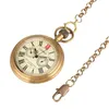 Antieke koper Londen 1856's 5 handen mechanische zak fob horloges hand winding skeleton heren horloge 30 cm ketting