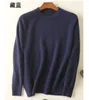 100% Nerz Kaschmir Pullover Männer Herbst Winter Klassische Einfache Grund Warme Pullover Sweter Jumper Männliche Kleidung Pull Homme Hiver