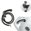 Bathroom Shower Sets Universal 1/2 Inch Width Faucet Tube Plumbing Pipe Shampoo Bed High Density No Leak Black Flexible