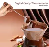 Digital Candy Spatula Termometer Instant Läs Kött Candy Thermometer Temperaturläsare omrörare i en BPA fri matkvalitet silikon