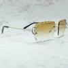 デザイナーサングラス男性と女性ダイヤモンドカット高級カーターサングラスヴィンテージシェード眼鏡 Gafas デソル Hombre