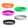NEWLet's Go Brandon Silicone Bracelet Party Favor Rubber Wristband US Presidential Election Gift Wrist Strap RRD12861