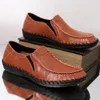 Hakiki Deri Rahat Ayakkabılar Erkekler Lüks Marka İtalyan El Yapımı Loafer'lar Erkekler Moccasins Siyah Tekne Ayakkabı Üzerinde Kayma Erkekler Zapatos Hombre