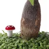 Couronnes de fleurs décoratives 200 pièces Mini champignon en mousse pour ornement de jardin Pots de fleurs bonsaï décor de paysage (rouge)